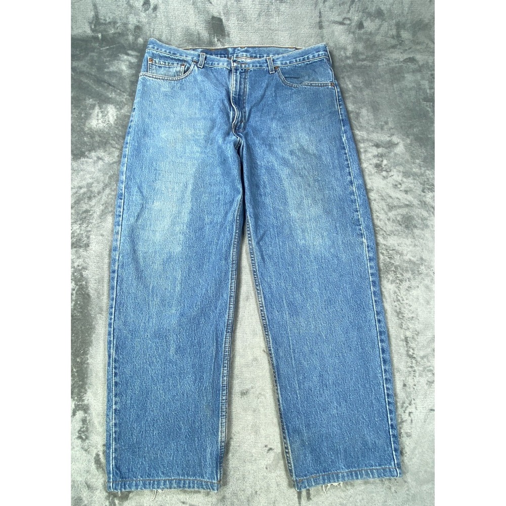Vintage Levis 550 Jeans Mens 36x32 Relaxed Fit Tapered Leg Stone Wash Denim Y2K